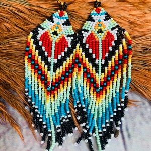 Seed Beaded Earrings